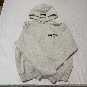 Fear of God Kids XL Essentials Light Gray Hoodie